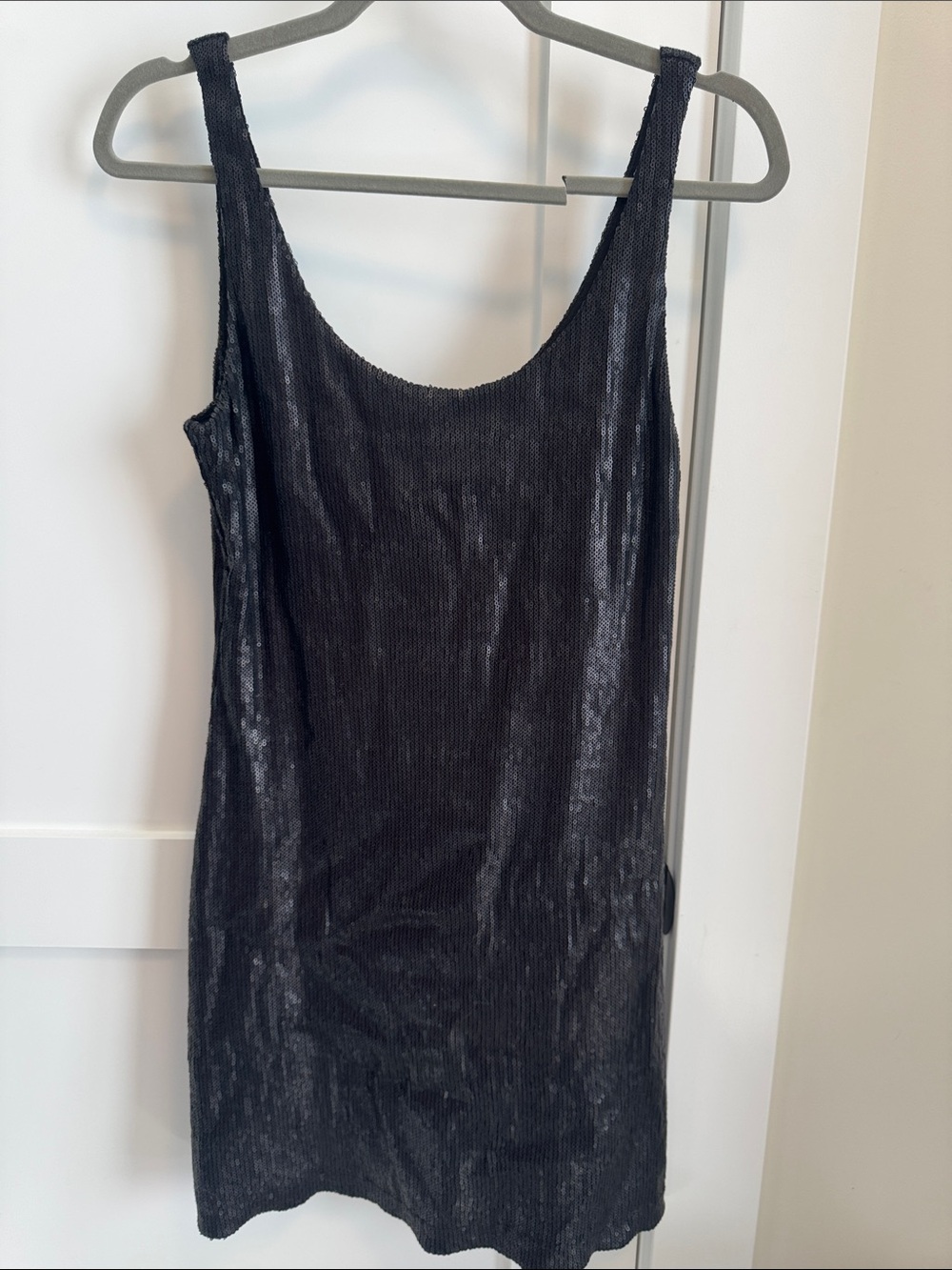 Tart Collections Black Sequin-Trim Tank